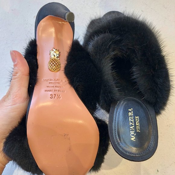 Amazing Vero Cuoio Fur Heels - Picture 5 of 5